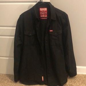 Black Dixxon snap button flannel